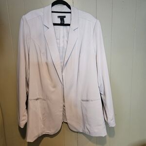 Lane Bryant Blazer, Fully Lined, Beige, Plus-Size 26/28